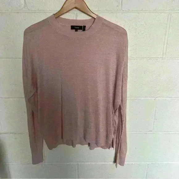 Theory Karenia Sag Harbor Long Sleeve Top-Medium - Picture 1 of 6